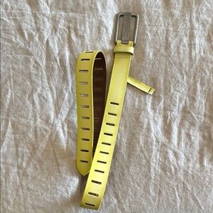 Free People Yellow Belt with Silver Buckle